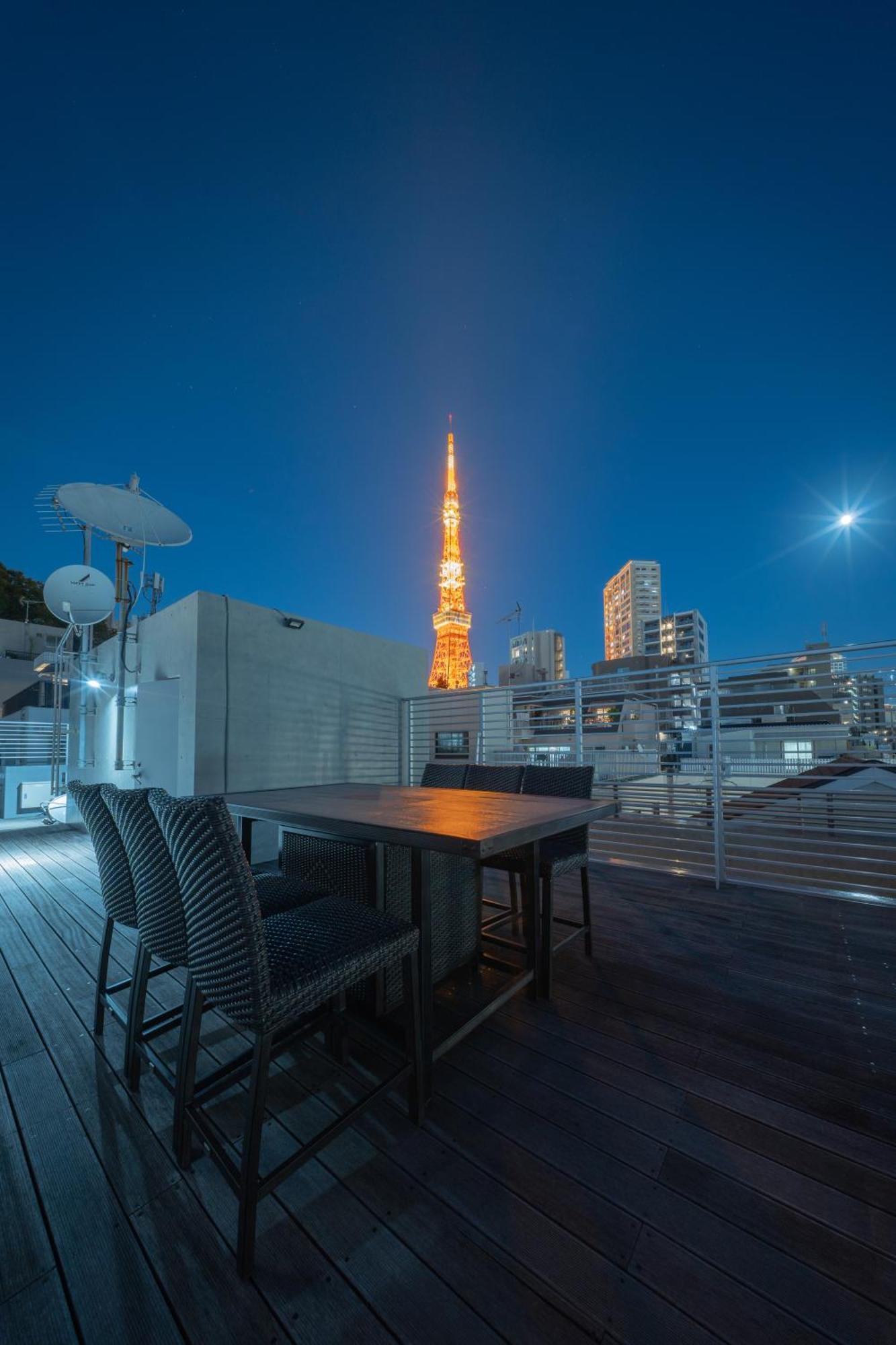 Azabu Modern House The Tokyo Tower Can Be Seen From The Villa 500M2 Экстерьер фото