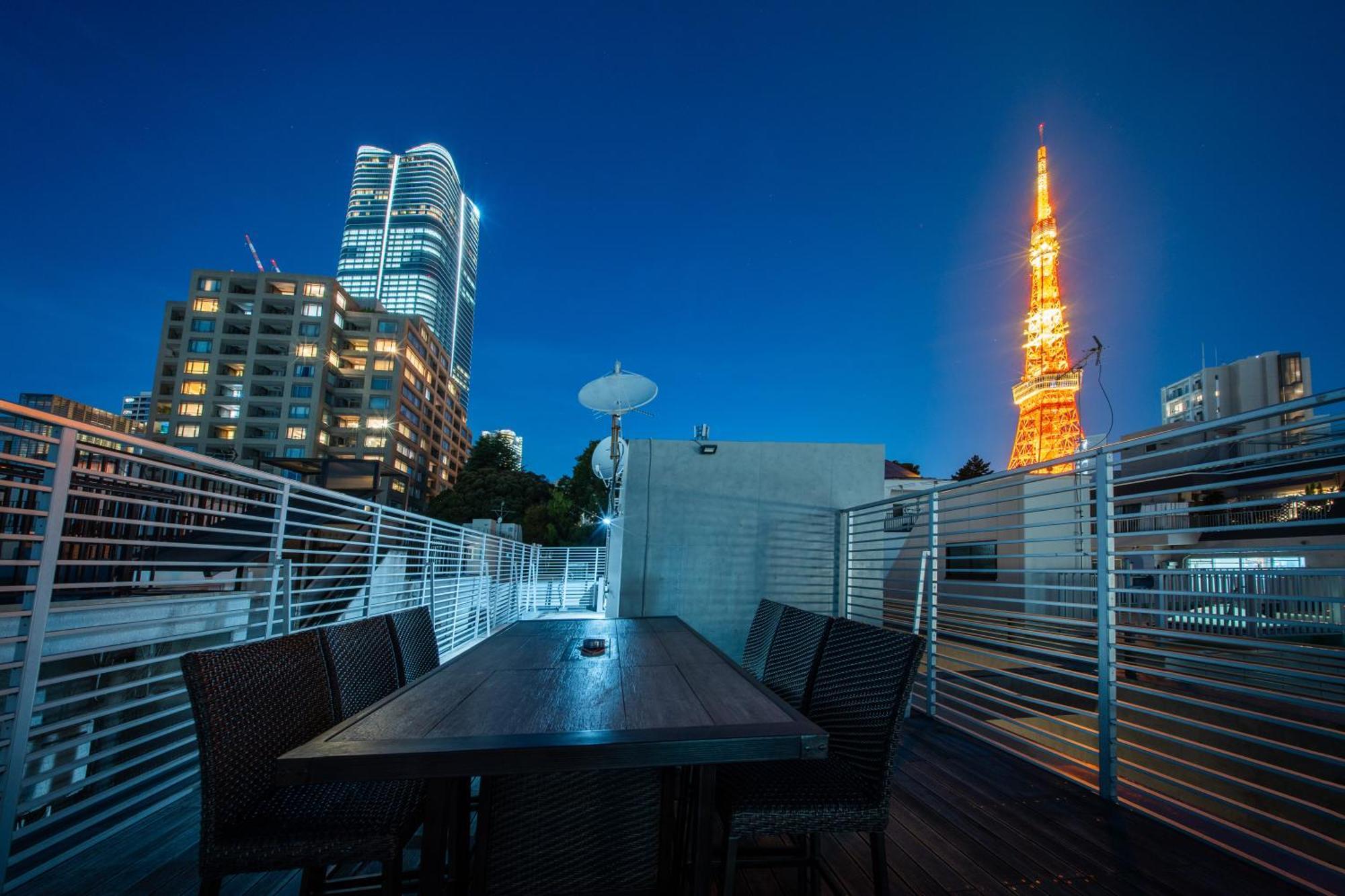 Azabu Modern House The Tokyo Tower Can Be Seen From The Villa 500M2 Экстерьер фото