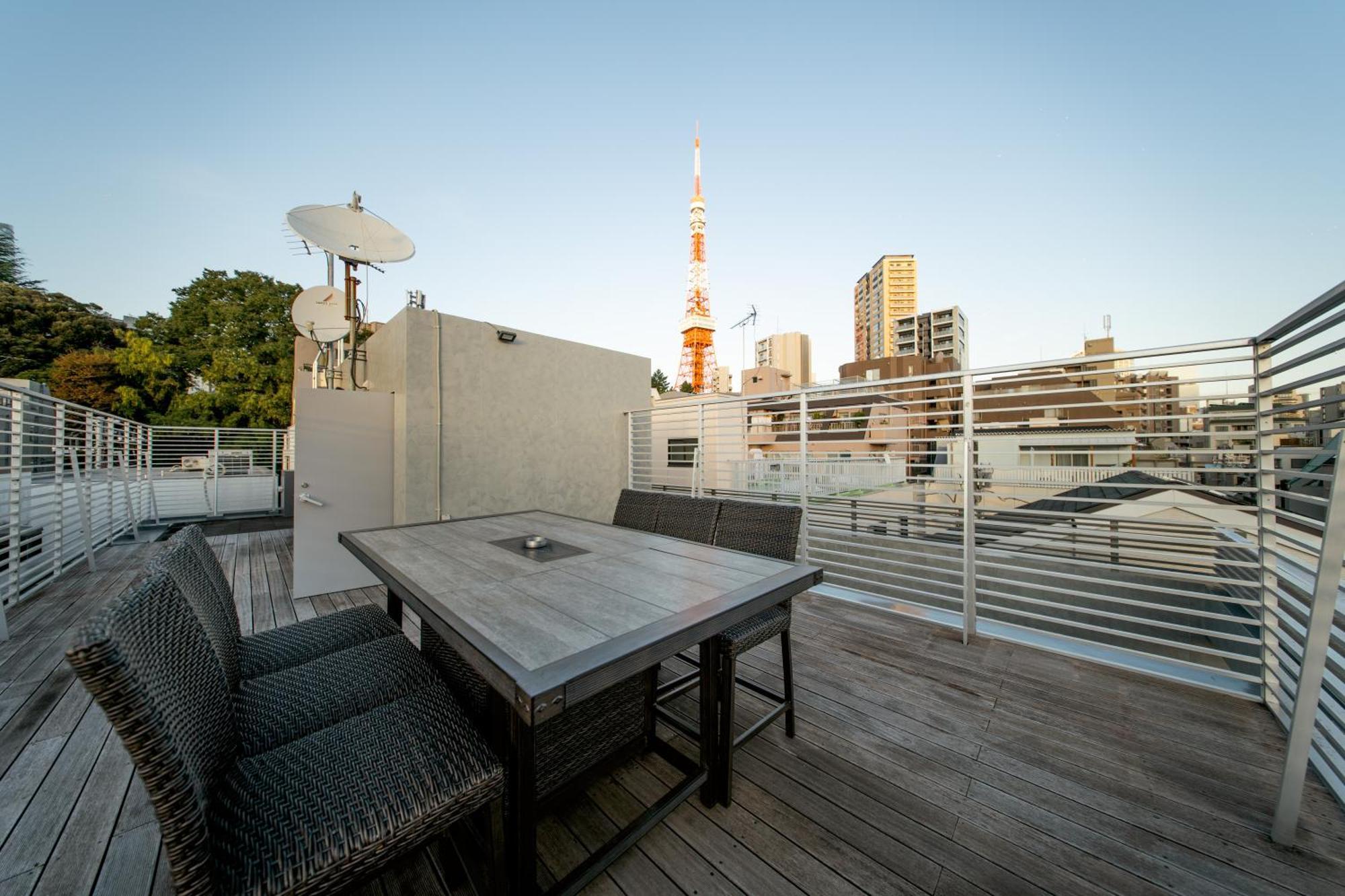 Azabu Modern House The Tokyo Tower Can Be Seen From The Villa 500M2 Экстерьер фото